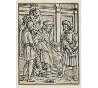 PMEFGJDPE Famous Painting Print Artwork Premium Artwork the Judge by Hans Holbein Der Jüngere Modern Canvas for Home Decor 60x90cm