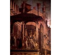 PMEFGJDPE Famous Painting Print Artwork Premium Artwork the Miracle of the True Cross on the Rialto Bridge by Vittore Carpaccio Modern Canvas for Home Decor 60x90cm