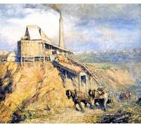 PMEFGJDPE Famous Painting Print Artwork Premium Artwork the Old Stone Crusher by Frederick Mccubbin Modern Canvas for Home Decor 60x90cm