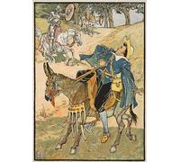 PMEFGJDPE Famous Painting Print Artwork Premium Artwork the Rich Winning of the Helmet of Mambrino by Walter Crane Modern Canvas for Home Decor 60x90cm