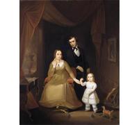 PMEFGJDPE Famous Painting Print Artwork Premium Artwork The Williamson Family John Mix Modern Canvas for Home Decor 60x90cm