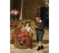 PMEFGJDPE Famous Painting Print Artwork Premium Artwork the Young Doctor by Albert Roosenboom Modern Canvas for Home Decor 60x90cm
