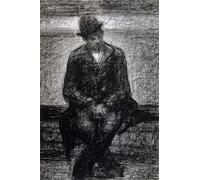 PMEFGJDPE Famous Painting Print Artwork Premium Artwork Vagabond by Georges Pierre Seurat Modern Canvas for Home Decor 60x90cm