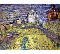 PMEFGJDPE Famous Painting Print Artwork Premium Artwork Villas in the Country by Edouard Vuillard Modern Canvas for Home Decor 60x90cm