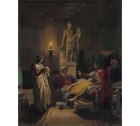 PMEFGJDPE Famous Painting Print Artwork Premium Artwork Virgil Reading From the Aeneid by Jean Auguste Ingres Modern Canvas for Home Decor 60x90cm