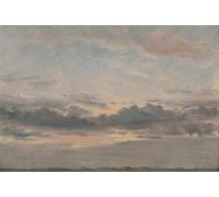 PMEFGJDPE Famous Pictures Paintings Canvas Prints a Cloud Study Sunset by John Constable Wall Art Graffiti for Home Decor 60x90cm