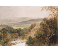 PMEFGJDPE Famous Pictures Paintings Canvas Prints a View on the River Wharfe Near Bolton Yorkshire by Peter De Wint Wall Art Graffiti for Home Decor 60x90cm