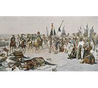 PMEFGJDPE Famous Pictures Paintings Canvas Prints Bonaparte in Egypt by Jean Baptiste Edouard Detaille Wall Art Graffiti for Home Decor 60x90cm