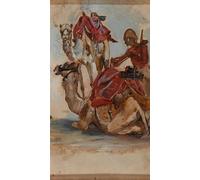 PMEFGJDPE Famous Pictures Paintings Canvas Prints British Soldier Camel Corps Egypt St Sudan War by Lady Butler Wall Art Graffiti for Home Decor 60x90cm