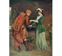 PMEFGJDPE Famous Pictures Paintings Canvas Prints Charlie's Farewell to Flora by George William Joy Wall Art Graffiti for Home Decor 60x90cm