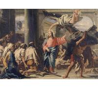 PMEFGJDPE Famous Pictures Paintings Canvas Prints Christ At the Pool of Bethesda by Domenico Tiepolo Wall Art Graffiti for Home Decor 60x90cm