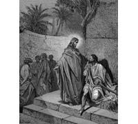PMEFGJDPE Famous Pictures Paintings Canvas Prints Christ Healing the Man Sick of the Palsy by Gustave Dore Wall Art Graffiti for Home Decor 60x90cm