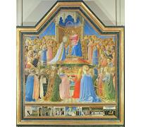 PMEFGJDPE Famous Pictures Paintings Canvas Prints Coronation of the Virgin by Fra Angelico Wall Art Graffiti for Home Decor 60x90cm
