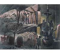 PMEFGJDPE Famous Pictures Paintings Canvas Prints Cross-section of a Coal Mine Engraved by Ignace Francois Bonhomme Wall Art Graffiti for Home Decor 60x90cm