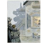 PMEFGJDPE Famous Pictures Paintings Canvas Prints Henry Iv and the Chicken At the Pot the King Observes the Meal of a Family of Peasants Wall Art Graffiti for Home Decor 60x90cm