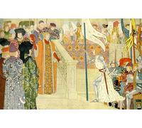 PMEFGJDPE Famous Pictures Paintings Canvas Prints Joan of Arc Is Received by Louis Maurice Boutet De Monvel Wall Art Graffiti for Home Decor 60x90cm