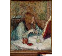 PMEFGJDPE Famous Pictures Paintings Canvas Prints Madame Poupoule At Her Toilet by Henri De Toulouse Lautrec Wall Art Graffiti for Home Decor 60x90cm