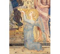 PMEFGJDPE Famous Pictures Paintings Canvas Prints Maesta Angel Offering Flowers to the Virgin by Simone Maritini Wall Art Graffiti for Home Decor 60x90cm