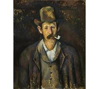 PMEFGJDPE Famous Pictures Paintings Canvas Prints Man with a Pipe by Paul Cézanne Wall Art Graffiti for Home Decor 60x90cm