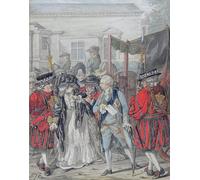 PMEFGJDPE Famous Pictures Paintings Canvas Prints Margaret Attempting to Assassinate His Majesty by Robert Dighton Wall Art Graffiti for Home Decor 60x90cm
