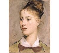 PMEFGJDPE Famous Pictures Paintings Canvas Prints Portrait of a Girl by Albert Anker Wall Art Graffiti for Home Decor 60x90cm