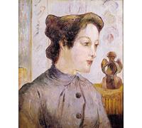 PMEFGJDPE Famous Pictures Paintings Canvas Prints Portrait of a Young Woman by Paul Gauguin Wall Art Graffiti for Home Decor 60x90cm