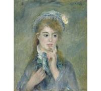 PMEFGJDPE Famous Pictures Paintings Canvas Prints Portrait of a Young Woman by Pierre Auguste Renoir Wall Art Graffiti for Home Decor 60x90cm