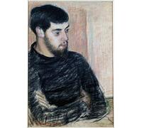 PMEFGJDPE Famous Pictures Paintings Canvas Prints Portrait of Lucien Pissarro by Camille Jacob Pissarro Wall Art Graffiti for Home Decor 60x90cm