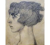 PMEFGJDPE Famous Pictures Paintings Canvas Prints Portrait of Luisa Casati by Leon Bakst Wall Art Graffiti for Home Decor 60x90cm