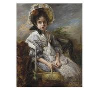 PMEFGJDPE Famous Pictures Paintings Canvas Prints Pouponne Zelinska Au Panier by Jacques Emile Blanche Wall Art Graffiti for Home Decor 60x90cm