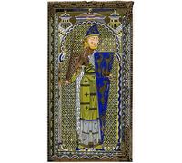 PMEFGJDPE Famous Pictures Paintings Canvas Prints Representation of the Enamel Effigy of Geoffrey V on His Tomb At Le Mans Cathedral by Lemercier Wall Art Graffiti for Home Decor 60x90cm