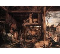 PMEFGJDPE Famous Pictures Paintings Canvas Prints Return of the Prodigal Son by Peter Paul Rubens Wall Art Graffiti for Home Decor 60x90cm