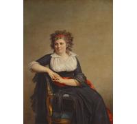 PMEFGJDPE Famous Pictures Paintings Canvas Prints Robertine Tourteau Marquise Dorvilliers by by Jacques Louis David Wall Art Graffiti for Home Decor 60x90cm