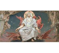 PMEFGJDPE Famous Pictures Paintings Canvas Prints Savaoph God the Father by Mikhailovich Vasnetsov Wall Art Graffiti for Home Decor 60x90cm