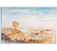 PMEFGJDPE Famous Pictures Paintings Canvas Prints Severn Valley Above Newnham From Littledean by Famous Artist Wall Art Graffiti for Home Decor 60x90cm