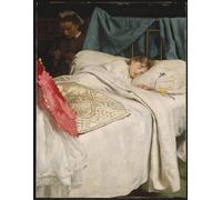 PMEFGJDPE Famous Pictures Paintings Canvas Prints Sleeping by John Everett Millais Wall Art Graffiti for Home Decor 60x90cm
