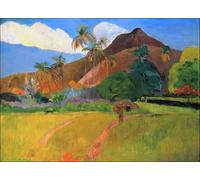 PMEFGJDPE Famous Pictures Paintings Canvas Prints Tahiti Tahitian Landscape Paul Gauguin by Paul Gauguin Wall Art Graffiti for Home Decor 60x90cm