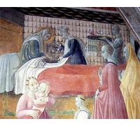 PMEFGJDPE Famous Pictures Paintings Canvas Prints the Birth of the Virgin by Paolo Uccello Wall Art Graffiti for Home Decor 60x90cm