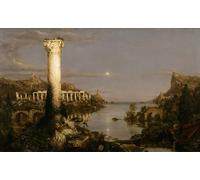 PMEFGJDPE Famous Pictures Paintings Canvas Prints the Course of Empire Desolation by Thomas Cole Wall Art Graffiti for Home Decor 60x90cm