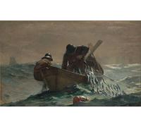 PMEFGJDPE Famous Pictures Paintings Canvas Prints the Herring Net by Winslow Homer Wall Art Graffiti for Home Decor 60x90cm