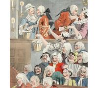 PMEFGJDPE Famous Pictures Paintings Canvas Prints the Laughing by William Hogarth Wall Art Graffiti for Home Decor 60x90cm