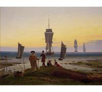 PMEFGJDPE Famous Pictures Paintings Canvas Prints The life stages by Caspar David Friedrich Wall Art Graffiti for Home Decor 60x90cm