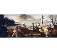 PMEFGJDPE Famous Pictures Paintings Canvas Prints the Return From the Hunt by Piero Di Cosimo Wall Art Graffiti for Home Decor 60x90cm