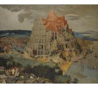 PMEFGJDPE Famous Pictures Paintings Canvas Prints the Tower of Babel by Pieter Brueghel the Younger Wall Art Graffiti for Home Decor 60x90cm