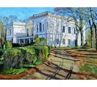 PMEFGJDPE Famous Pictures Paintings Canvas Prints the White House by Stanislav Zhukovsky Wall Art Graffiti for Home Decor 60x90cm