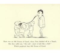 PMEFGJDPE Famous Pictures Paintings Canvas Prints There Was an Old Person Cassel Whose Nose Finished F in a Tassel by Edward Leaars Wall Art Graffiti for Home Decor 60x90cm