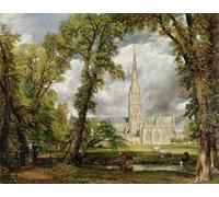 PMEFGJDPE Famous Pictures Paintings Canvas Prints View of Salisbury Cathedral From the Bishop s Grounds by John Constable Wall Art Graffiti for Home Decor 60x90cm
