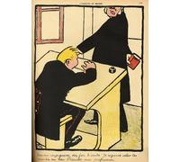 PMEFGJDPE Famous Poster Wall Decor Art Print Images A teacher reprimands his pupil by Felix Edouard Vallotton Animal Posters for Home Decor 60x90cm