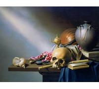 PMEFGJDPE Famous Poster Wall Decor Art Print Images an Allegory of the Vanities of Human Life by Harmen Van Steenwyck Animal Posters for Home Decor 60x90cm