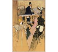 PMEFGJDPE Famous Poster Wall Decor Art Print Images At the Opera Ball by Henri De Toulouse Lautrec Animal Posters for Home Decor 60x90cm